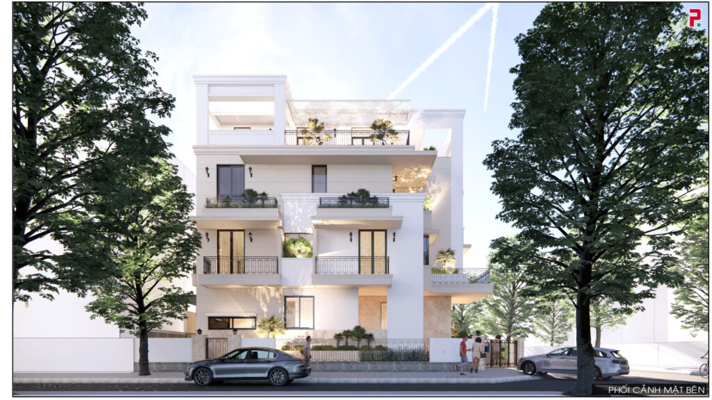Phối cảnh mặt bên Saigon Golden House